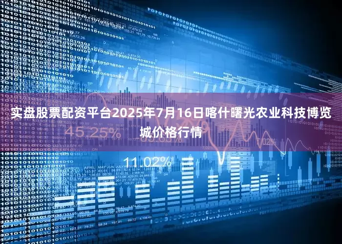 实盘股票配资平台2025年7月16日喀什曙光农业科技博览城价格行情