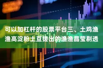 可以加杠杆的股票平台三、土鸡渔渔高淀粉土豆搓出的渔渔晶莹剔透