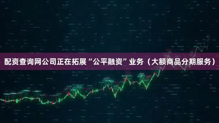 配资查询网公司正在拓展“公平融资”业务（大额商品分期服务）