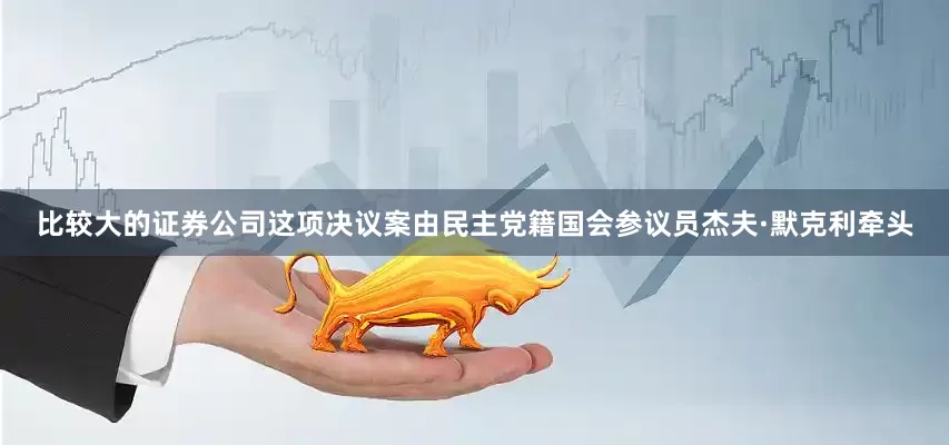 比较大的证券公司　　这项决议案由民主党籍国会参议员杰夫·默克利牵头