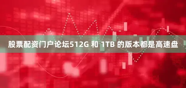 股票配资门户论坛512G 和 1TB 的版本都是高速盘