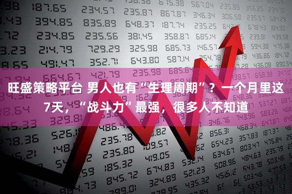 旺盛策略平台 男人也有“生理周期”？一个月里这7天，“战斗力”最强，很多人不知道